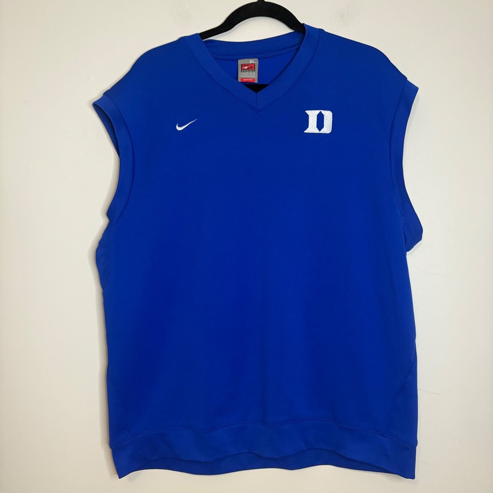 Nike Team Duke Blue Devils Sleeveless Pullover Vest XL Blue‎ Basketball